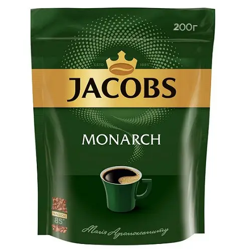 Кава розчинна Jacobs Monarch 200г - Фото 1 Кава розчинна Jacobs Monarch 200г - изображение 1