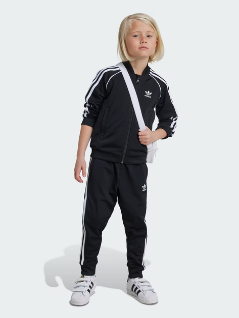 Детский спортивный костюм (толстовка + штаны) Adidas Sst Tracksuit IX7624 98-104 см Черный/Белый (4067894154499) 