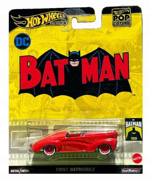 Машинка Hot Wheels Premium Pop Culture First Batmobil 1:64 (194735205424) - зображення 1