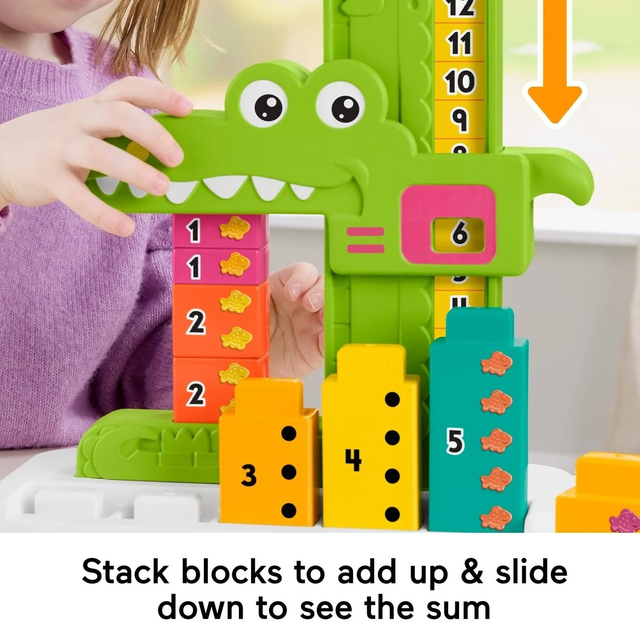 Іграшка для науки лічби Fisher-Price Алігатор JCT13 (0194735275618) - зображення 5