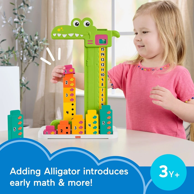 Іграшка для науки лічби Fisher-Price Алігатор JCT13 (0194735275618) - зображення 6