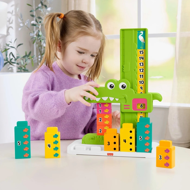 Іграшка для науки лічби Fisher-Price Алігатор JCT13 (0194735275618) - зображення 7