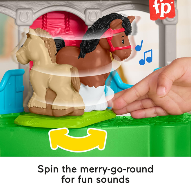 Zestaw do zabawy Fisher-Price Little People Stajnia Przyjazne Koniki HWR84 (0194735219551) - obraz 10