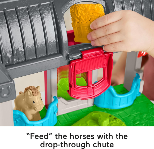 Zestaw do zabawy Fisher-Price Little People Stajnia Przyjazne Koniki HWR84 (0194735219551) - obraz 11