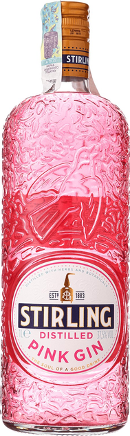 Джин Stirling Pink Gin 1 л 37.5% (8711114489545) - зображення 1
