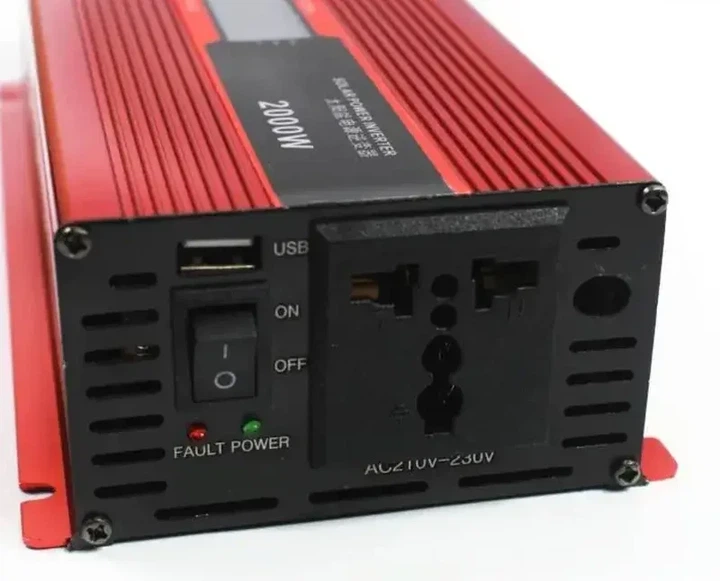 Преобразователь напряжения UKC KC-2000D 12V-220V инвертор 2000W LCD 3739 - изображение 4