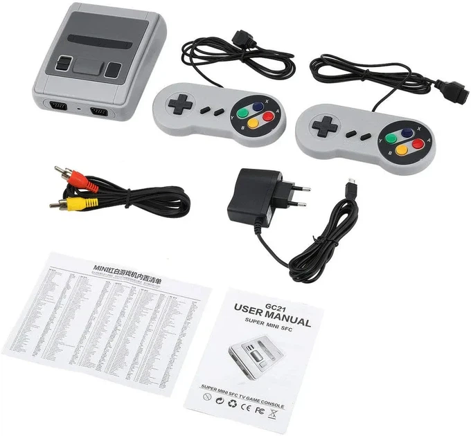 Портативная игровая приставка консоль Super Mini SFС 8 бит на 620 игр 7307 - Фото 3 Портативная игровая приставка консоль Super Mini SFС 8 бит на 620 игр 7307 - изображение 3