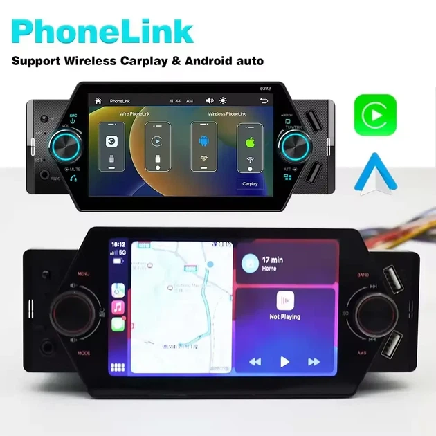 Автомагнитола 1Din PA 455U 2xUSB Bluetooth AUX с HD дисплеем 5 дюймов - изображение 6