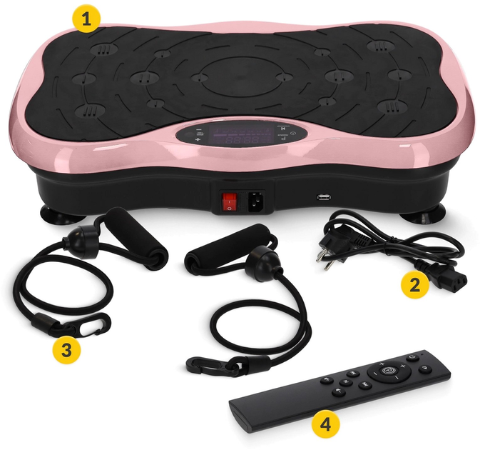 Вібраційна платформа 4FIZJO Black/Pink (VP03)  - зображення 5