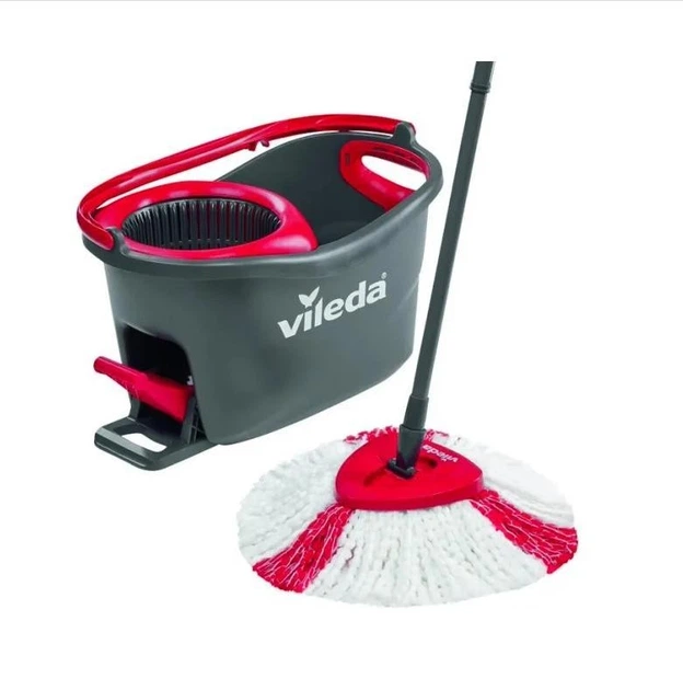 Набір для прибирання Відро та Швабра Vileda 163422 TURBO 2в1 Microfibre - Фото 2 Набір для прибирання Відро та Швабра Vileda 163422 TURBO 2в1 Microfibre - изображение 2