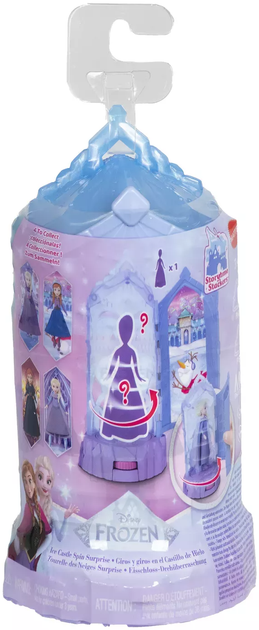 Zestaw niespodzianka Disney Frozen Mini Castle z obrotową lalką Ice Castle Spin Surprise (0194735275373) - obraz 1