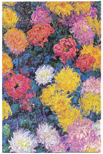Notatnik Paperblanks Monet’s Chrysanthemums Mini w linie 9 x 14 cm 176 arkuszy (9781439797167) - obraz 3