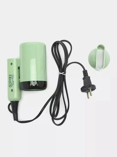 Фен для сушки волос дорожный, компактный, складной VGR V-421 Pro Зеленый - изображение 7