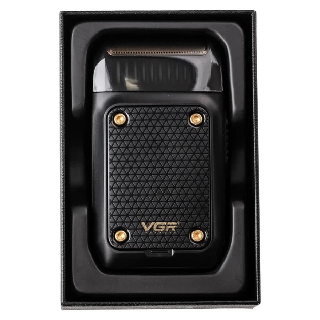 Аккумуляторная электробритва шейвер для бритья лица с USB VGR V-353 Pro Черный + Щетка - Фото 13 Аккумуляторная электробритва шейвер для бритья лица с USB VGR V-353 Pro Черный + Щетка - изображение 13