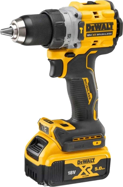 Дрель-шуруповерт ударный аккумуляторный бесщеточный DeWALT DCD805P2T - изображение 2