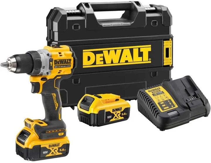 Дрель-шуруповерт ударный аккумуляторный бесщеточный DeWALT DCD805P2T - изображение 3
