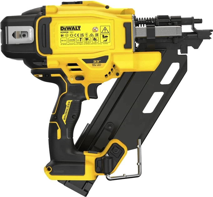 Аккумуляторный гвоздезабивной пистолет DeWALT DCN930N - Фото 4 Аккумуляторный гвоздезабивной пистолет DeWALT DCN930N - изображение 4