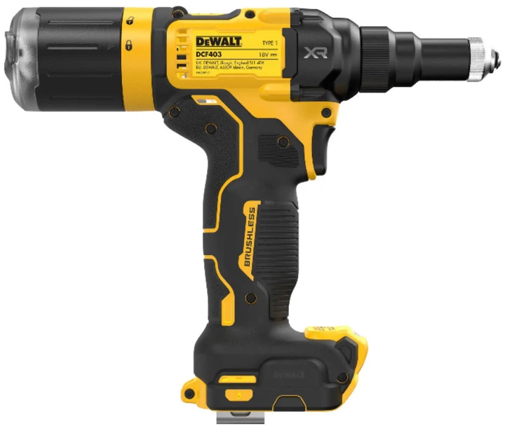 Аккумуляторный заклепочник DeWALT DCF403NT - Фото 4 Аккумуляторный заклепочник DeWALT DCF403NT - изображение 4