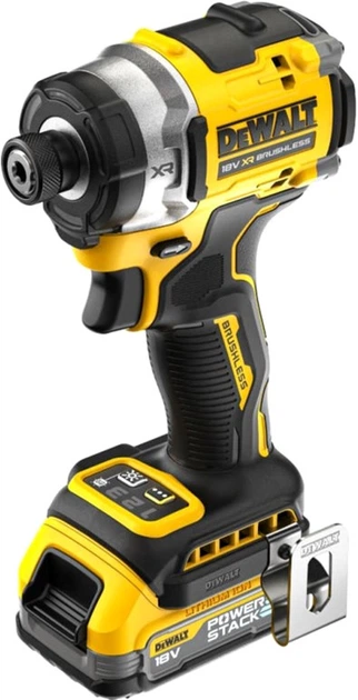 Шуруповерт ударный аккумуляторный бесщеточный DeWALT DCF860E2T - изображение 3