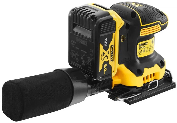 Акумуляторна вібраційна шліфувальна машина DeWALT DCW200P2 - зображення 4