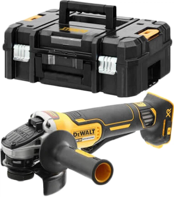 Акумуляторна кутова шліфувальна машина DeWALT DCG406NT - Фото 1 Акумуляторна кутова шліфувальна машина DeWALT DCG406NT - зображення 1