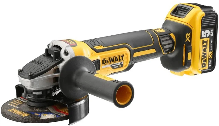 Акумуляторна безщіткова кутова шліфмашина болгарка DeWALT DCG405P3 - зображення 2
