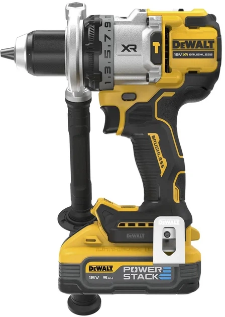 Дрель-шуруповерт ударный аккумуляторный бесщеточный DeWALT DCD1007H2T - изображение 3