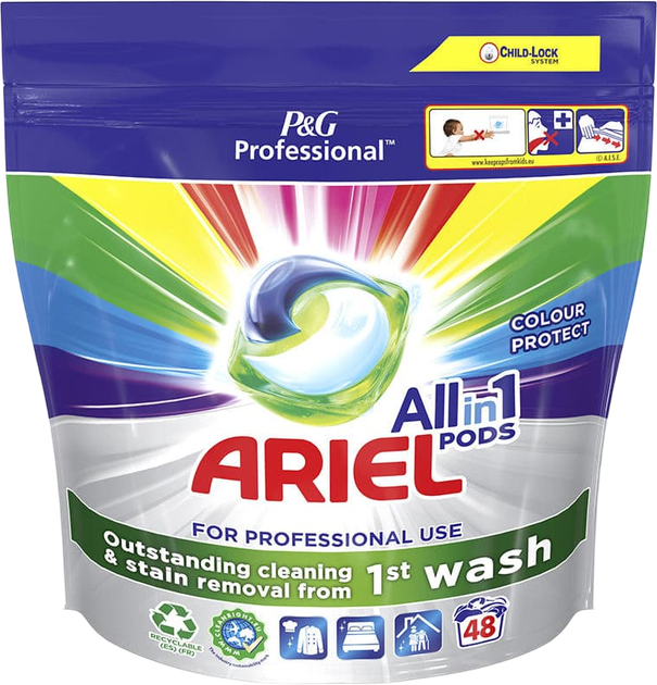 Капсули для прання Ariel Professional Color 48 шт (8700216292924) - зображення 1