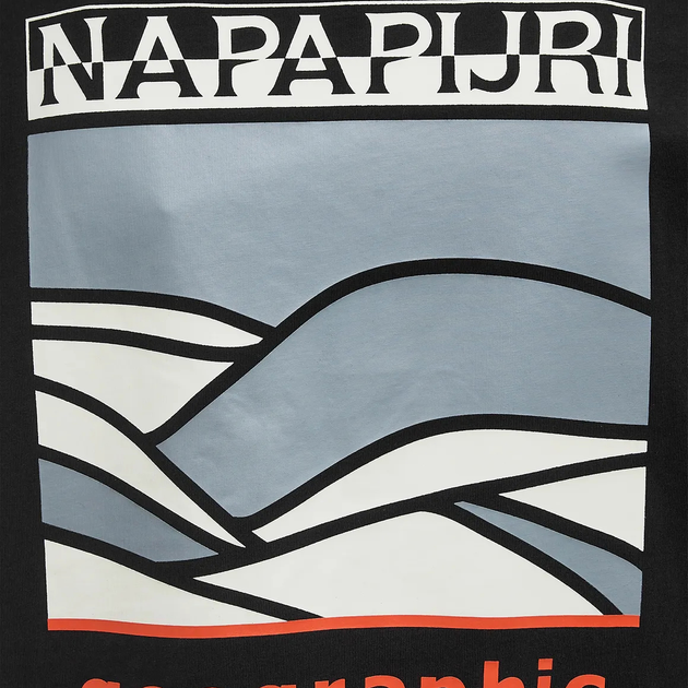 Koszulka męska bawełniana Napapijri S-Dati SS NP0A4IE29411 S Czarna (198265124439) - obraz 6
