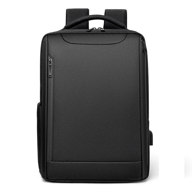Рюкзак городской Oumantu 2106-1 с карманом для ноутбука 15,6" USB-порт Черный ( код: IBN045B ) - изображение 12