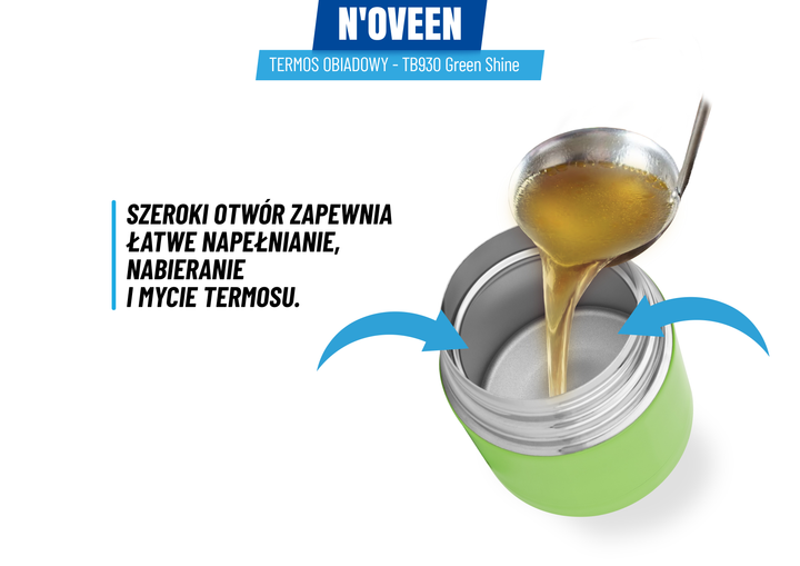 Термос обідній Noveen TB930 Зелений 470 мл (5902221622953) - зображення 12