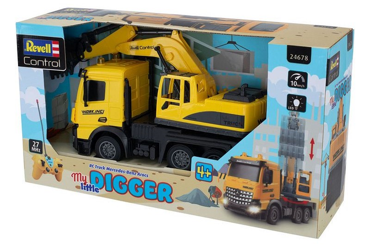 Автомобіль на радіокеруванні Revell Control Mercedes-Benz Arocs My Little Digger 1:24 (4009803246796) - зображення 1