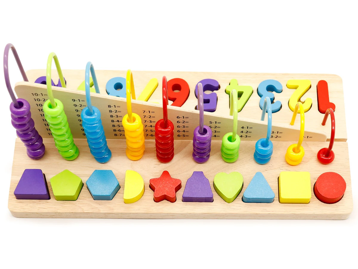 Zabawka edukacyjna EcoToys liczydło klocki cyfry MB059 (5903089066248) - obraz 4
