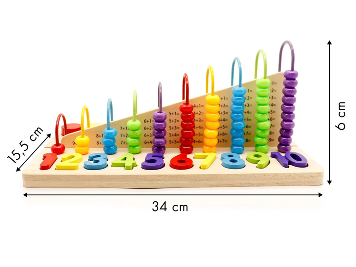 Zabawka edukacyjna EcoToys liczydło klocki cyfry MB059 (5903089066248) - obraz 5