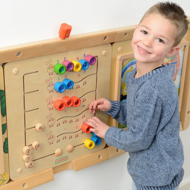 Бізіборд masterkidz Монтессорі Вивчаємо цифри та кількість (6955920023995) - зображення 5