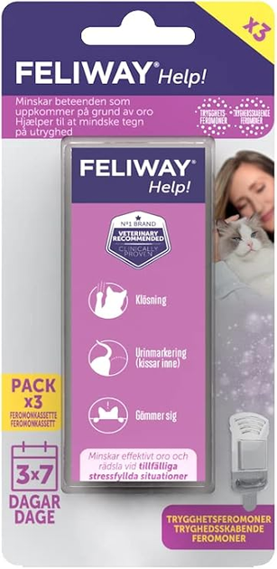 Wymienne wkładki do dyfuzora Feliway Help 3 szt (3411113086015) - obraz 1