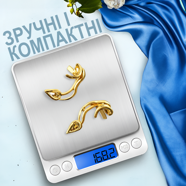 Цифровые электронные ювелирные весы Digital Lion I2000 с 2 лотками | карманные весы, с точностью до 0,01г, до 500г - изображение 3