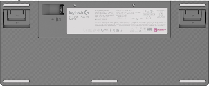Klawiatura bezprzewodowa Logitech G515 TKL Lightspeed GL Tactile Wireless/USB White (920-012539) - obraz 4