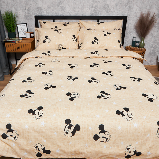 Акція на Підковдра Moon&Star Бязь Gold Люкс Mickey Mouse Полуторна 143 x 210 см (MS-870000670) від Rozetka