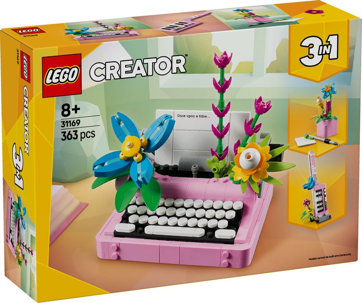 Конструктор LEGO Creator 3 в 1 Друкарка з квітами 363 елементи (31169) - зображення 1