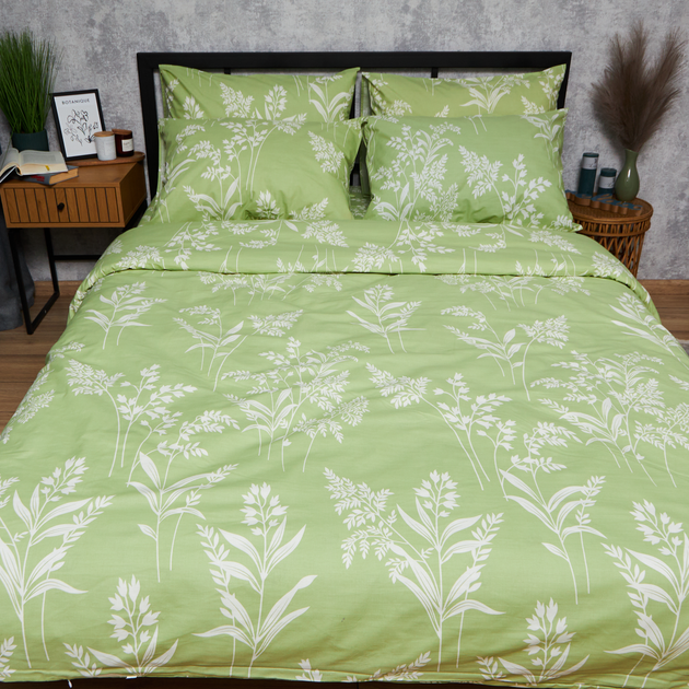 Акція на Підковдра Moon&Star Бязь Gold Люкс Verdant Spring Полуторна Євро 160 x 220 см (MS-870000781) від Rozetka