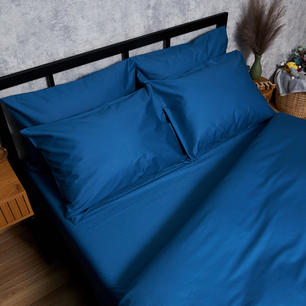 Акція на Набір наволочок Moon&Star Deep Blue Satin Premium 50x50 см 2 шт (MS-840001232) від Rozetka