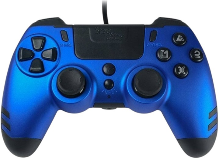 Геймпад дротовий SteelPlay Slim Pack Wired Controller Multi Sapphire Blue (3760352730136) - зображення 1