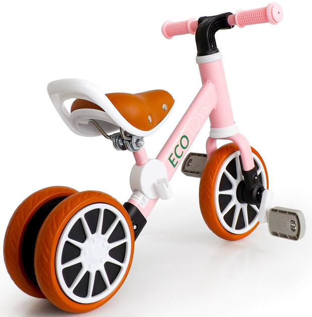 Біговел-EcoToys 2 в 1 рожевий (LC-V1307 PINK) (5903089068280) - зображення 4