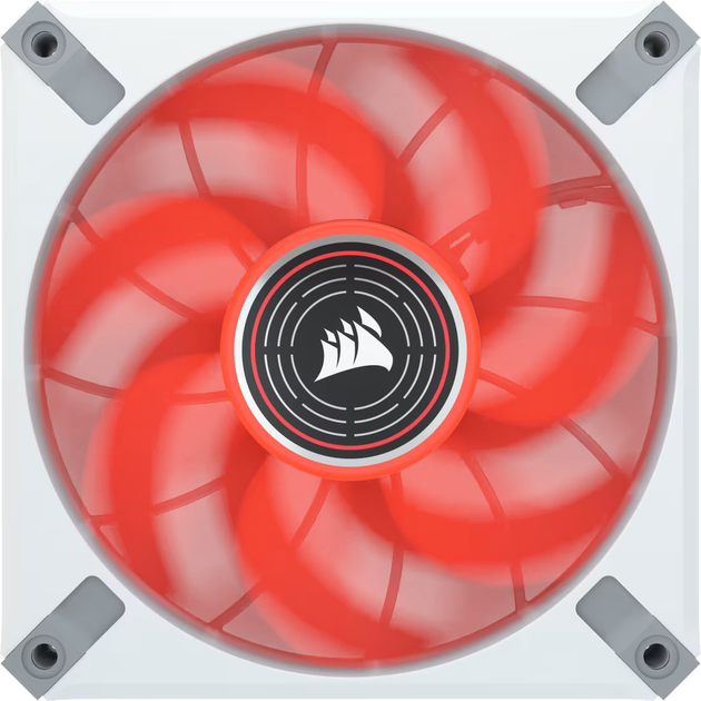 Вентилятор Corsair ML120 LED ELITE Red Premium 120mm PWM Magnetic Levitation Fan White (CO-9050126-WW) - изображение 2