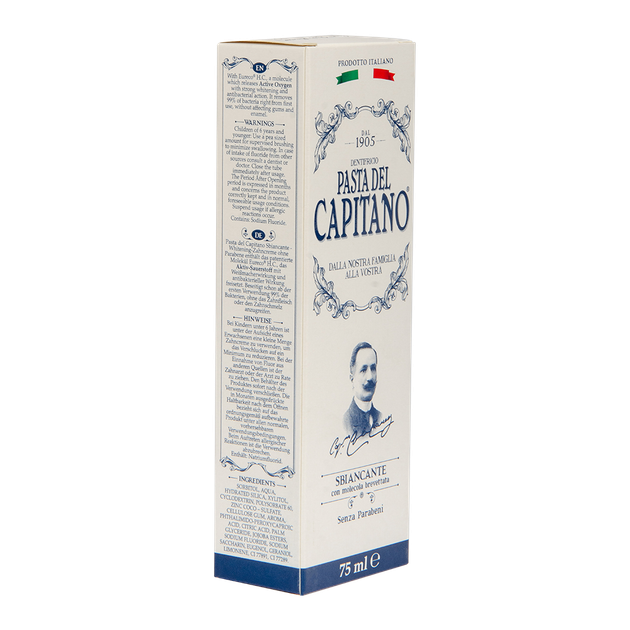 Зубная паста Pasta Del Capitano Whitening 75 мл - Фото 2 Зубная паста Pasta Del Capitano Whitening 75 мл - изображение 2