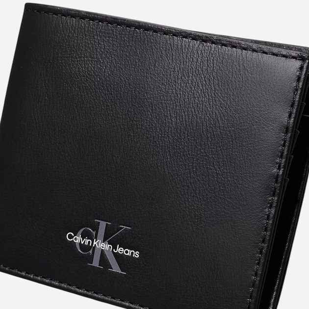 Портмоне чоловіче шкіряне Calvin Klein K50K513179-BEH Чорне (8721107921747) - зображення 3