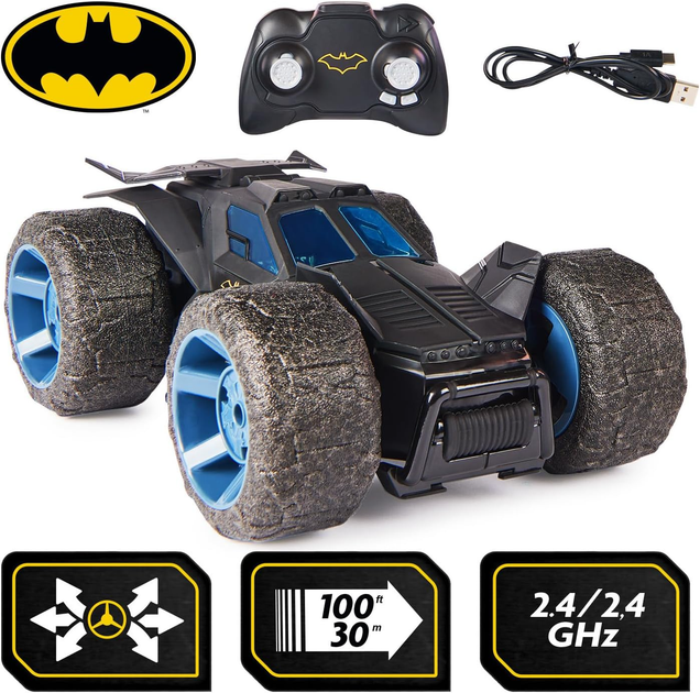 Машинка на дистанційному керуванні Spin Master Batman Stunt Force Batmobile R/C Vehicle (0778988462270) - зображення 4