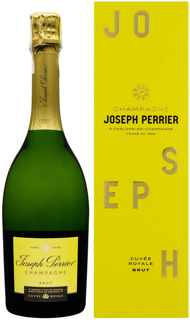 Шампанське Joseph Perrier Cuvee Royale Brut біле сухе 0.75 л 12% у подарунковій коробці (3269160011296) - зображення 1