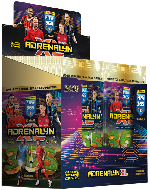 Zestaw kart kolekcjonerskich Panini FIFA 365 2025 Adrenalyn XL Display Cards 50 sztuk (8051708014723) - obraz 1